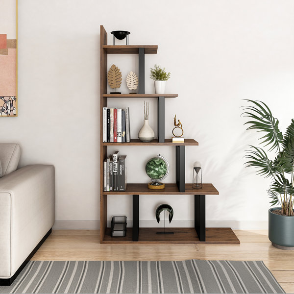 L Shaped Bookcase Wayfair
